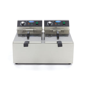 Frituurpan - 2x 11 L - 2 Manden - tot 2,8 Kg Frites