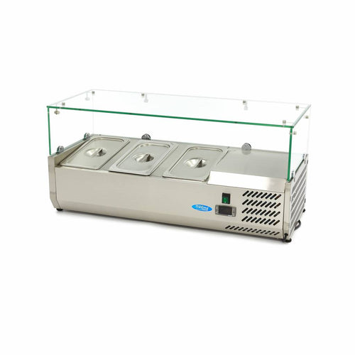 Opzetkoelvitrine - 95 cm - 3 x 1/3 GN Bakken