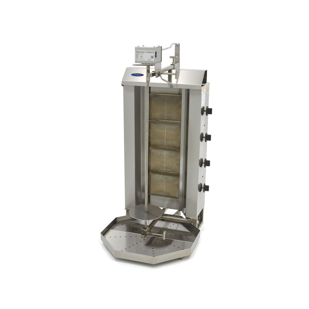 Shoarma Grill - 4 Branders - 50 Kg Vlees - Gas