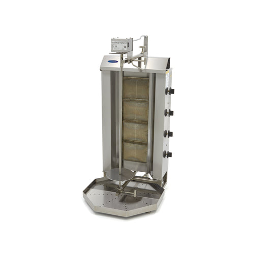 Shoarma Grill - 4 Branders - 50 Kg Vlees - Gas