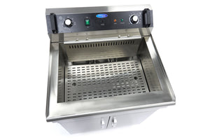 Frituurpan - 35 L - 1 Mand - met Tapkraan - 400V