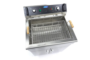 Frituurpan - 30 L - 1 Mand - met Tapkraan en Opbergruimte