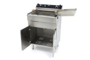 Frituurpan - 35 L - 1 Mand - met Tapkraan - 400V