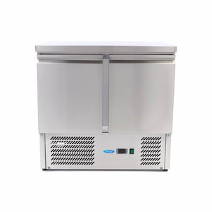 Koelwerkbank - 90 cm - 2 Deuren