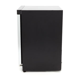 Koelkast - 200 L - Zwart - met Glazen Deur