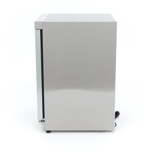 Vrieskast - 200 L - Rvs - met Glazen Deur