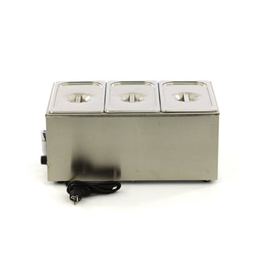 Bain Marie - met Tapkraan - incl. 3x 1/3 GN-Set - Elektrisch