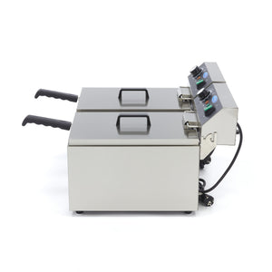Frituurpan - 2x 11 L - 2 Manden - tot 2,8 Kg Frites