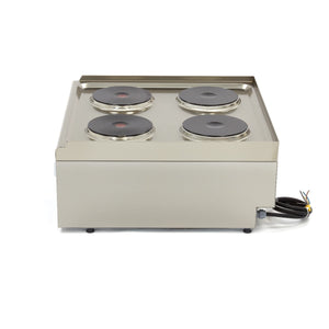 Kookplaat Horeca - 4 Pitten - Dubbel - 60 cm Diep - 400V