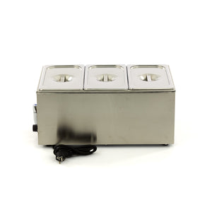 Bain Marie - met Tapkraan - incl. 3x 1/3 GN-Set - Elektrisch
