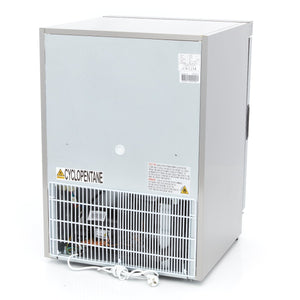 Koelkast - 200 L - Rvs - met Glazen Deur
