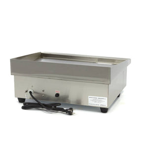 Grillplaat - Glad - 55 cm - incl. Opvangbak