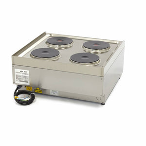 Kookplaat Horeca - 4 Pitten - Dubbel - 60 cm Diep - 400V