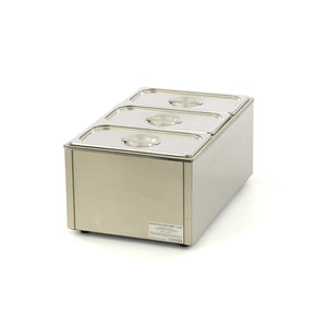 Bain Marie - met Tapkraan - incl. 3x 1/3 GN-Set - Elektrisch