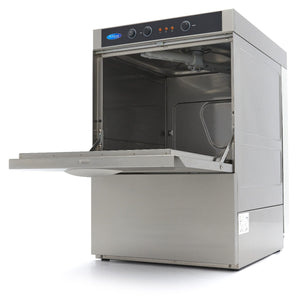 Horeca Vaatwasser - 40 x 40 cm - met Afvoer-, Glansspoel- en Zeeppomp - 230V