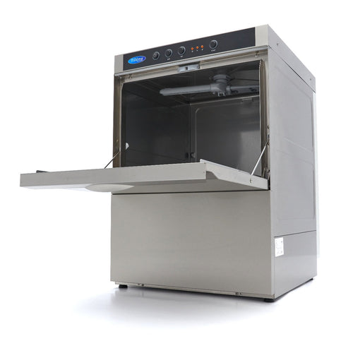 Horeca Vaatwasser - 50 x 50 cm - met Afvoer-, Glansspoel- en Zeeppomp - 400V