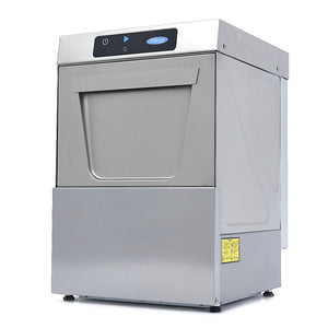 Glazenspoelmachine - 35 x 35 cm - met Afvoer-, Glansspoel- en Zeeppomp - Digitaal Display - 230V