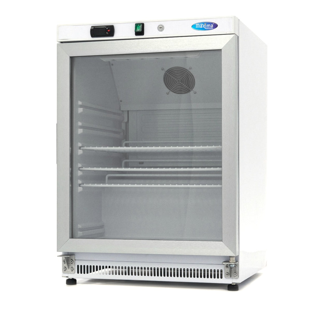 Koelkast - 200 L - Wit - met Glazen Deur
