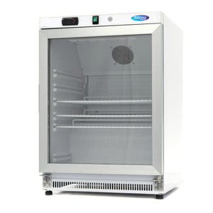 Koelkast - 200 L - Wit - met Glazen Deur