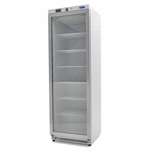 Vrieskast - 400 L - Wit - met Glazen Deur