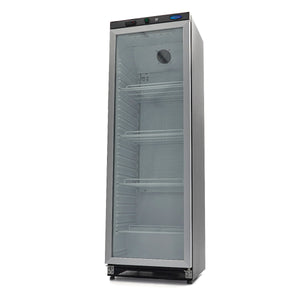 Koelkast - 400 L - Zwart - met Glazen Deur