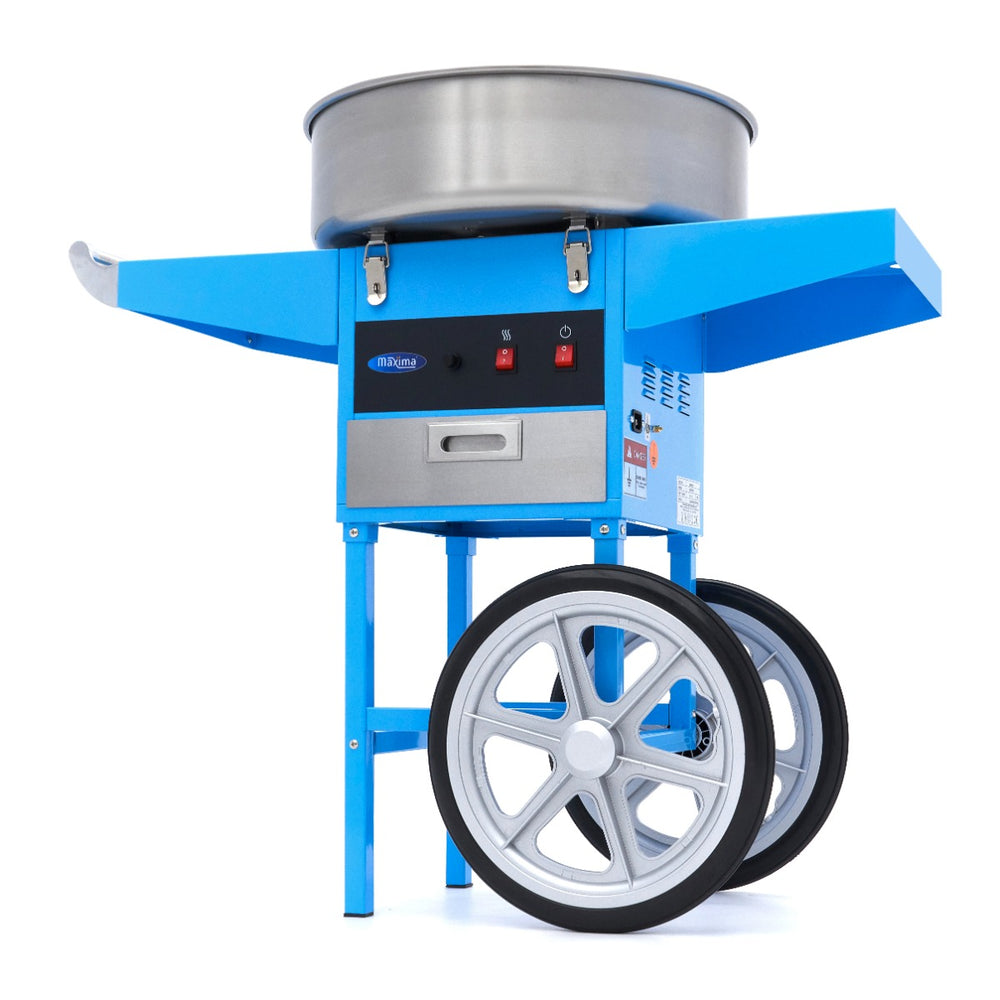 Suikerspinmachine – Ø 52 cm – Blauw – met Onderstel