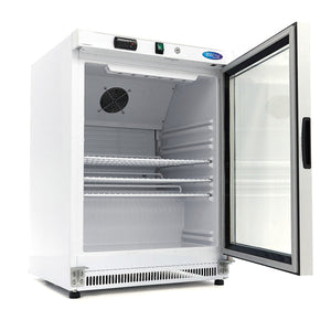 Koelkast - 200 L - Wit - met Glazen Deur