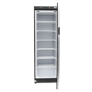 Vrieskast - 400 L - Zwart - met Glazen Deur