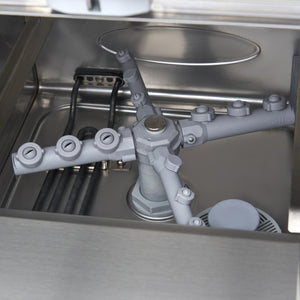 Glazenspoelmachine - 35 x 35 cm - met Afvoer-, Glansspoel- en Zeeppomp - Digitaal Display - 230V