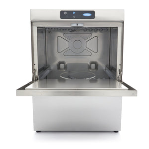 Horeca Vaatwasser - 50 x 50 cm - met Afvoer-, Glansspoel- en Zeeppomp - Digitaal Display - 400V