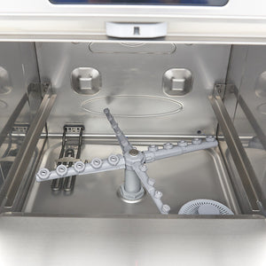 Horeca Vaatwasser - 50 x 50 cm - met Afvoer-, Glansspoel- en Zeeppomp - Digitaal Display - 400V
