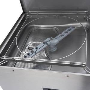 Doorschuifvaatwasser - 50 x 50 cm - met Afvoer-, Glansspoel- en Zeeppomp – 400V