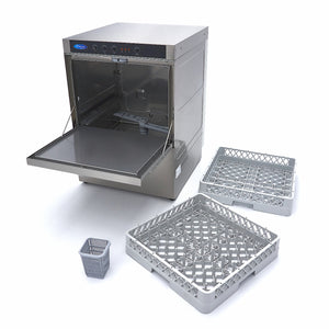 Horeca Vaatwasser - 50 x 50 cm - met Afvoer-, Glansspoel- en Zeeppomp - 400V