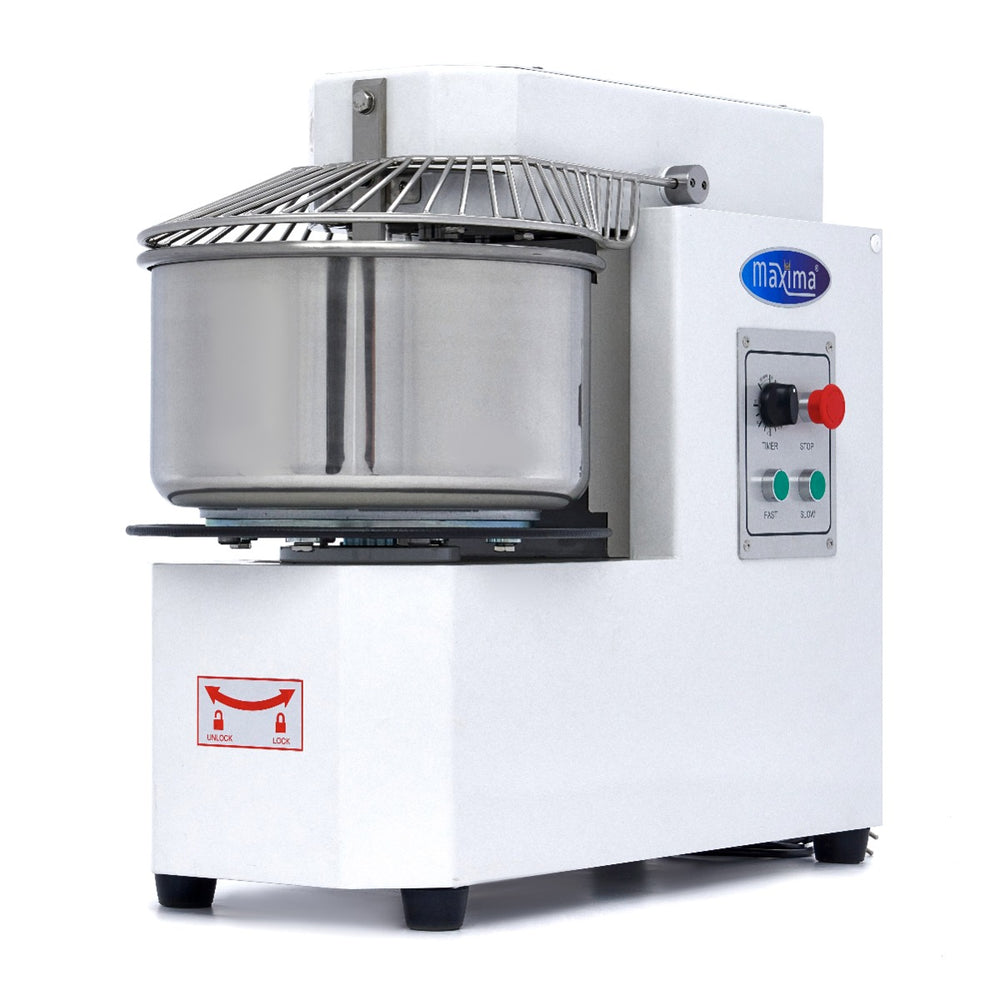 Spiraalkneder - 20 L - 12 Kg Deeg - 2 Snelheden - Uitneembare Kom