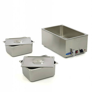 Bain Marie - met Tapkraan - incl. 2x 1/2 GN-Set - Elektrisch