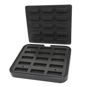 Tartelette Vorm - Rechthoek - 90x30/85x26 mm - 15 stuks