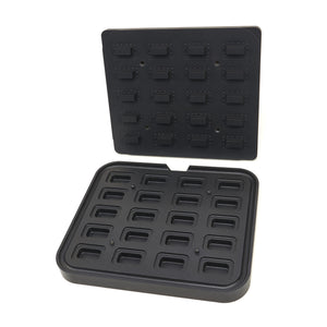 Tartelette Vorm - Rechthoek - 64x41/45x22 mm - 20 stuks