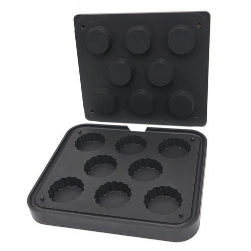 Tartelette Vorm - Gegolfd - 84/71 mm - 8 stuks