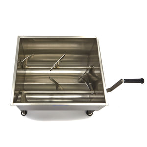 Vleesmenger - 40 L - 35 Kg Vlees - Dubbele As - Handmatig