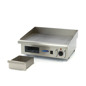 Grillplaat - Gegroefd - 55 cm - incl. Opvangbak