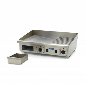 Grillplaat - Half Gegroefd - 73 cm - incl. Opvangbak - 400V