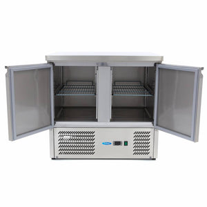 Koelwerkbank - 90 cm - 2 Deuren