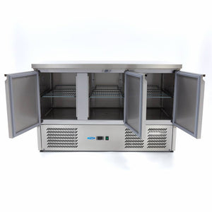 Koelwerkbank - 137 cm - 3 Deuren
