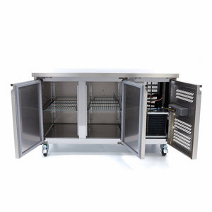 Vrieswerkbank - 136 cm - 2 Deuren