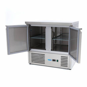 Koelwerkbank - 90 cm - 2 Deuren