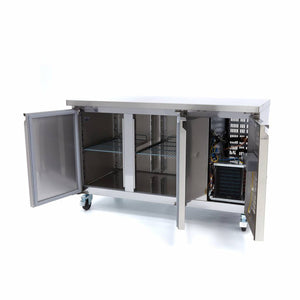 Vrieswerkbank - 136 cm - 2 Deuren