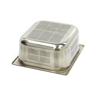 Gastronorm Bak - 2/3 GN - 15 cm Diep - RVS - Geperforeerd