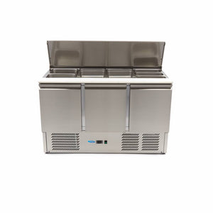 Saladette - 400 L - 137 cm - 3 Deuren - incl. Snijplank