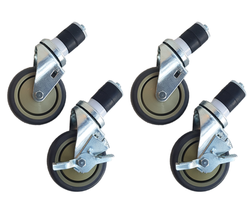 Werktafel wielen 4 stuks- 2 met rem - 4 inch / 10,2 cm